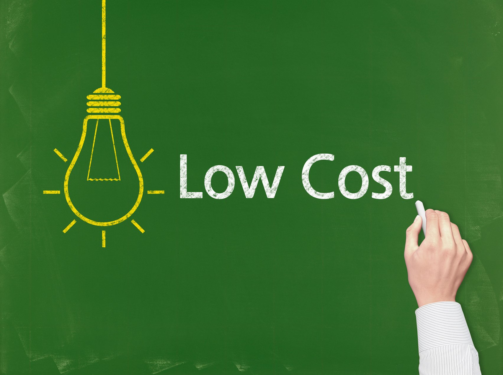 Low Cost - Business Chalkboard Background
