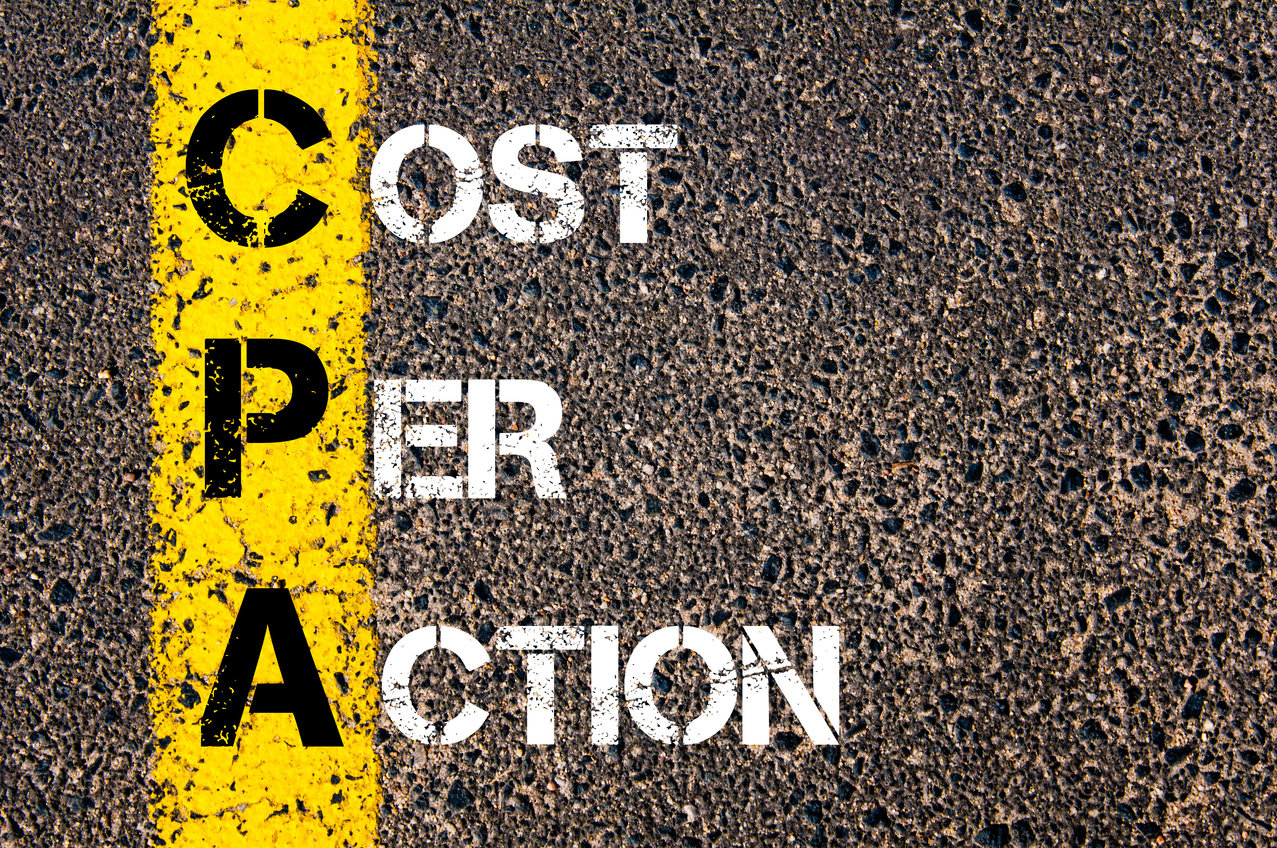 Business Acronym CPA as COST PER ACTION