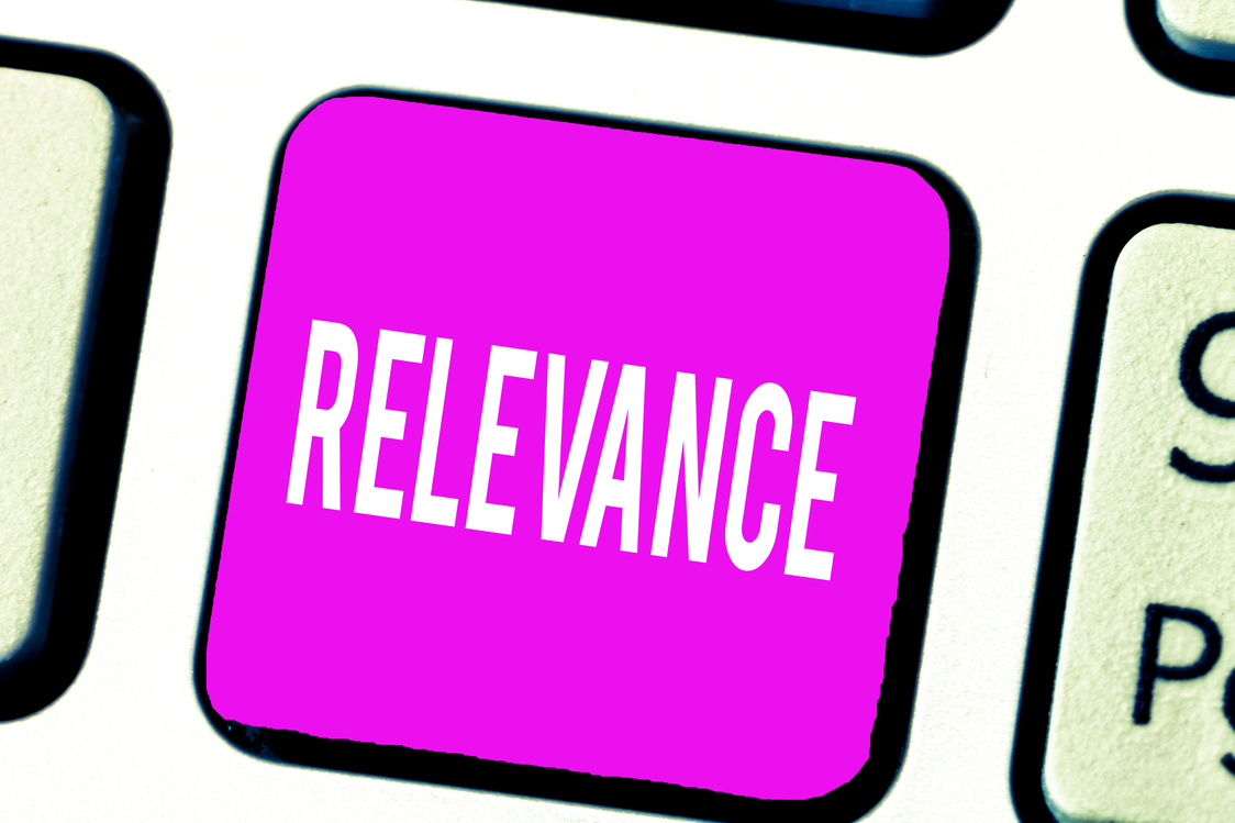 Handwriting text Relevance. Concept meaning Being closely connected Appropriate Important information