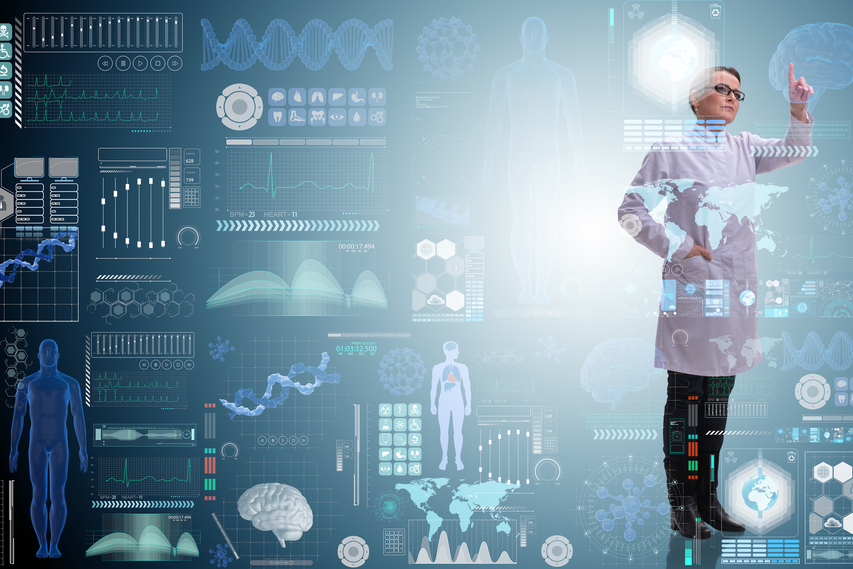 Woman Doctor in Telemedicine Health Concept