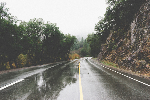 Wet Rural Road