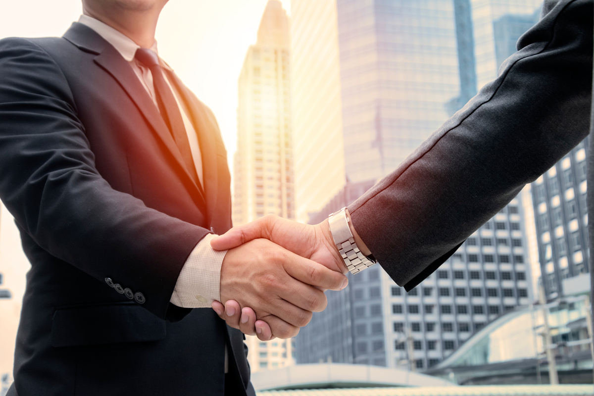 Business Concept. Deal, Joint Venture, Start up.