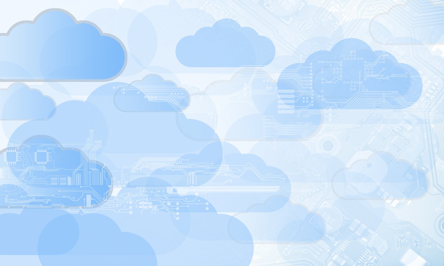 cloud technology, integrated digital web concept