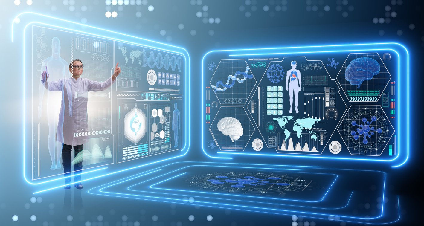 Woman Doctor in Telemedicine Mhealth Concept