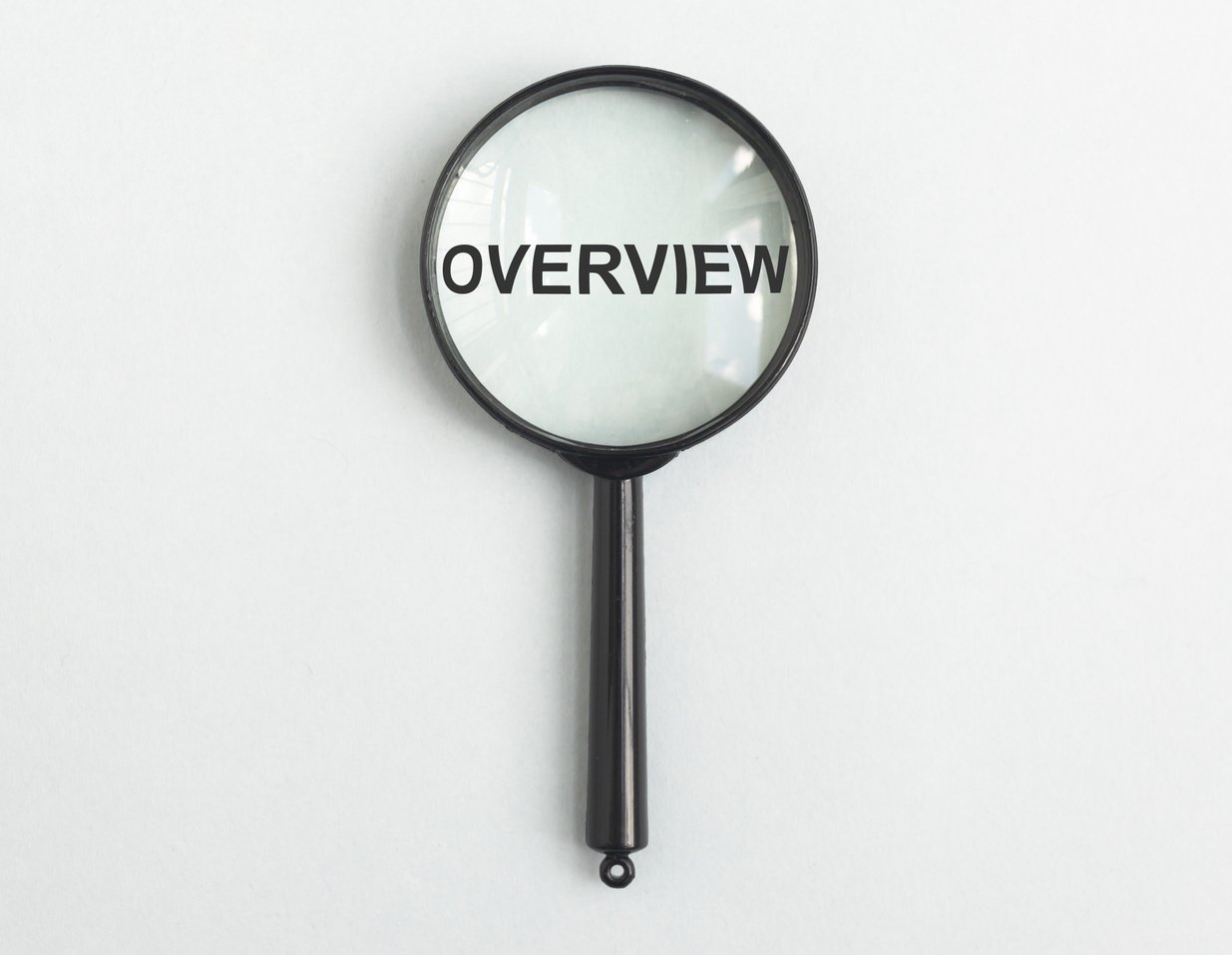 Overview Word. Summary and Recap Concept. Magnifying Glass