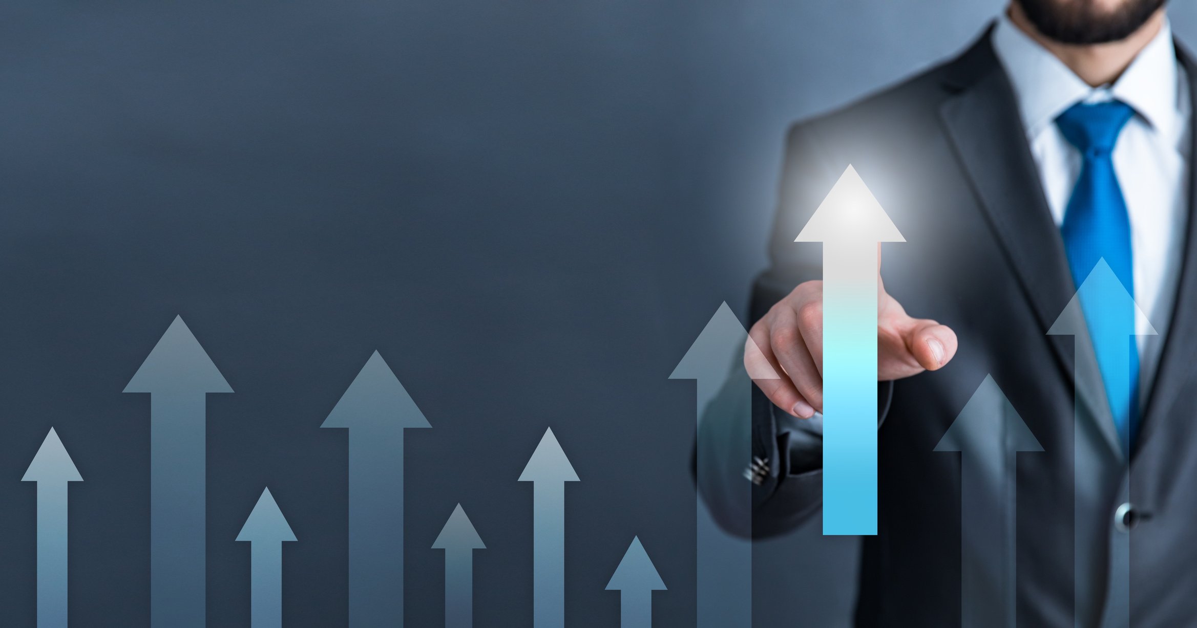 Business development to success and growing growth concept
