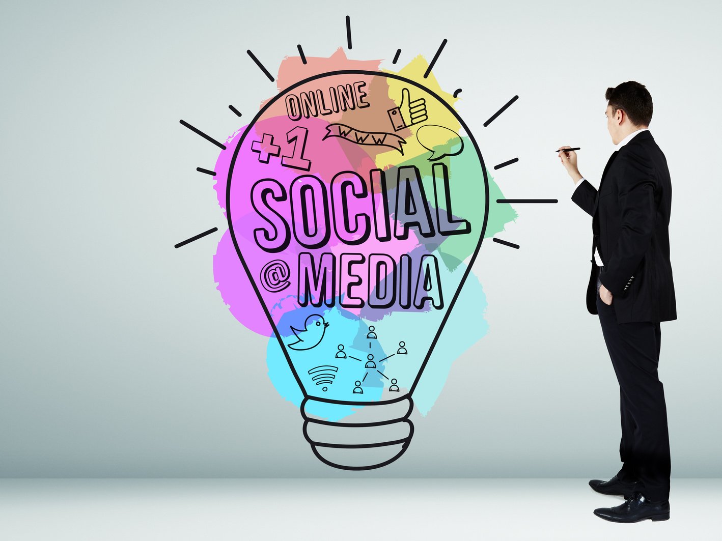 Social media idea concept