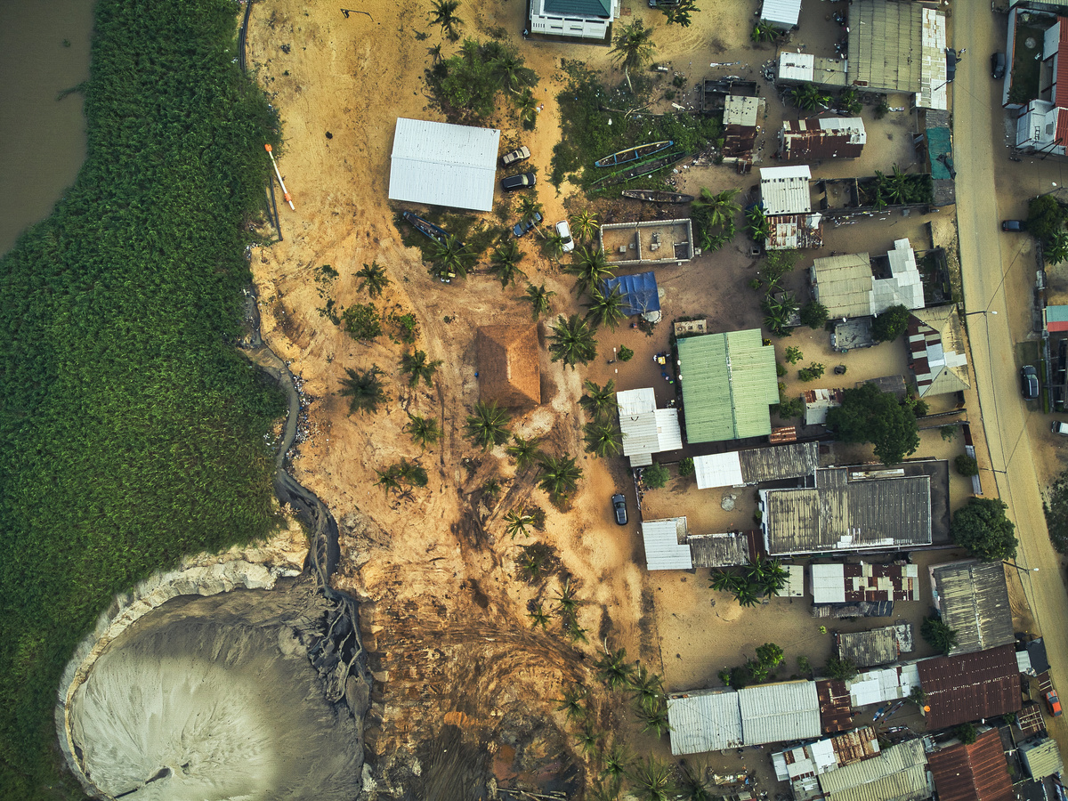Aerial View of a Rural Area