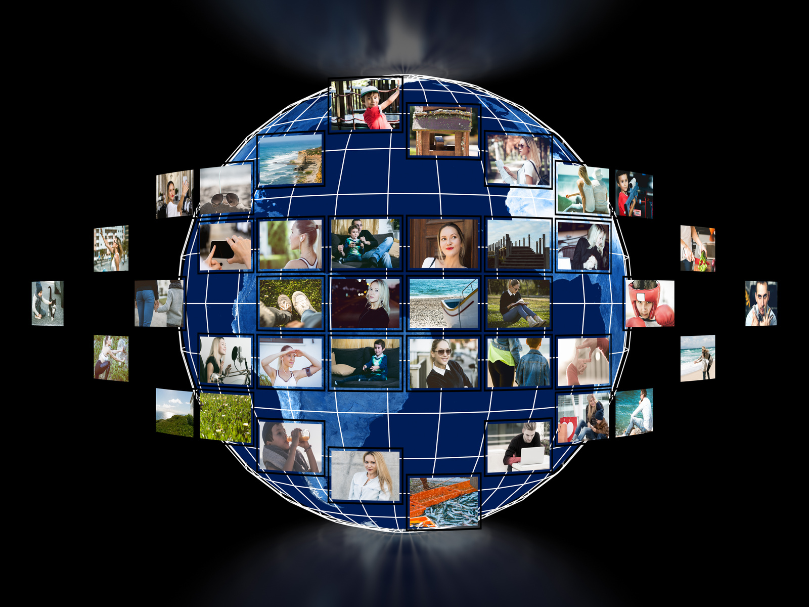 Global Media concept smart TV