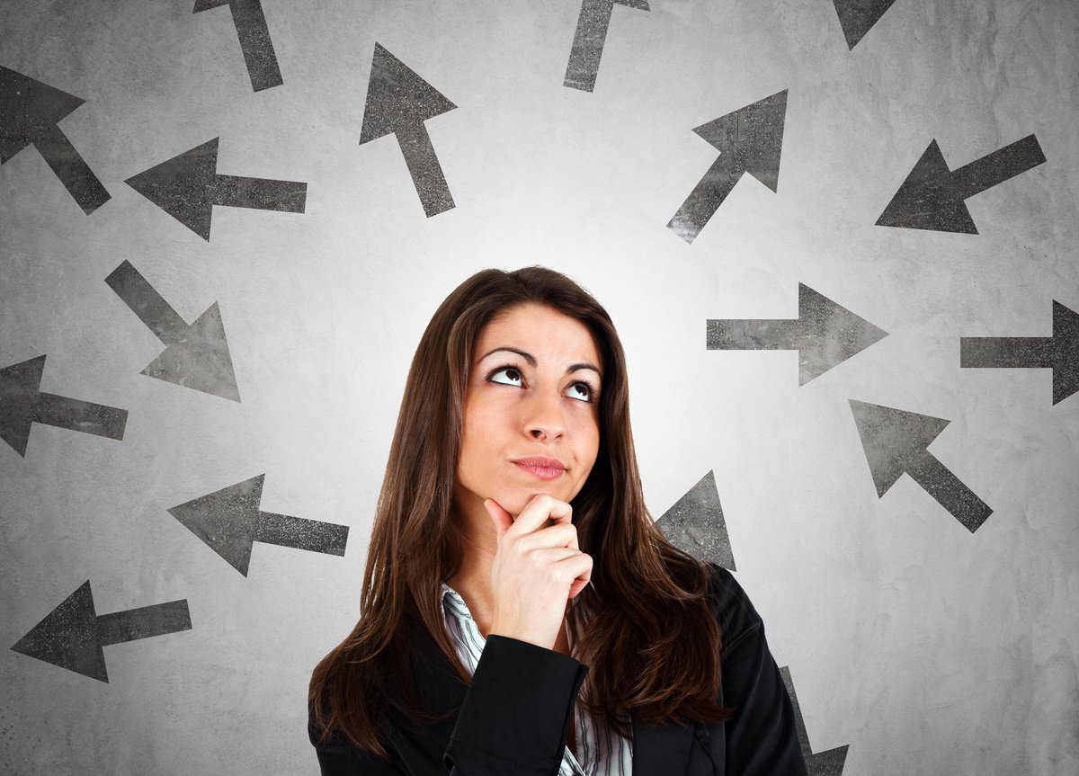 Woman Choosing the Right Path