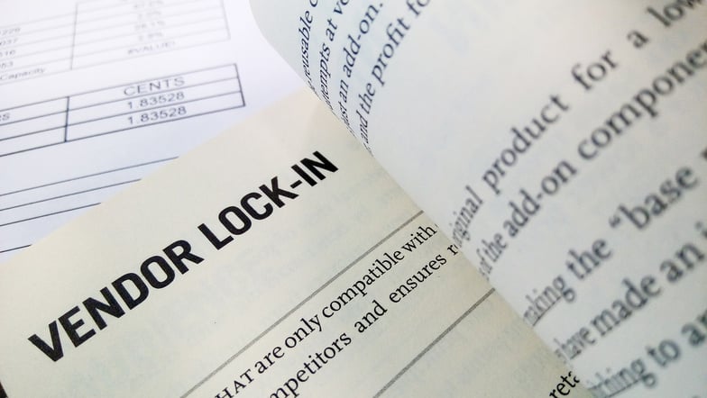 Vendor lock in word on the book
