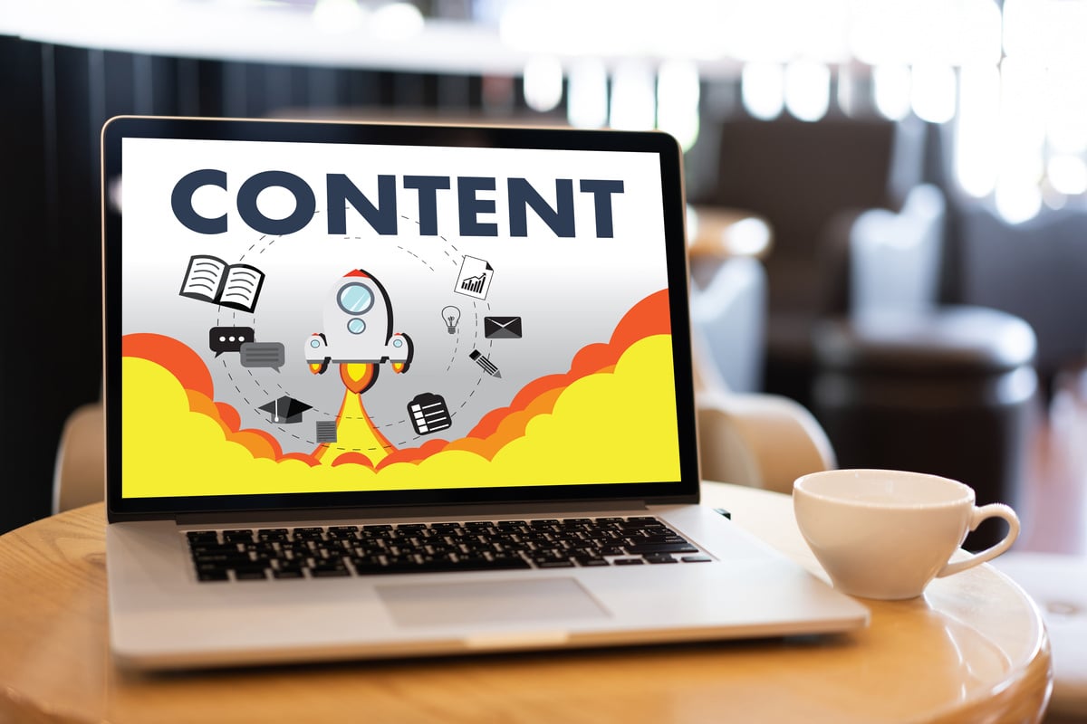 content marketing Content Data Blogging Media Publication Information Vision Concept